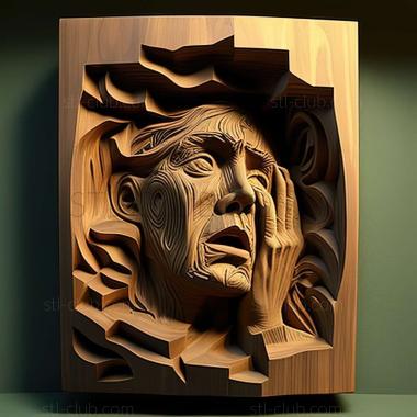 3D мадэль Ширли Джаффе, американская художница. (STL)